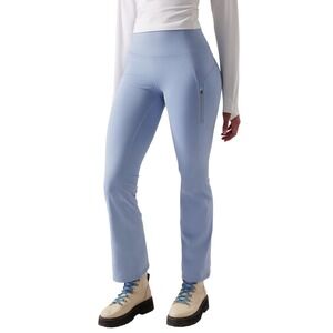 ATHLETA Rainier Bootcut Leggings, High Rise, Reflective, Sky Blue, Plus Size 1X